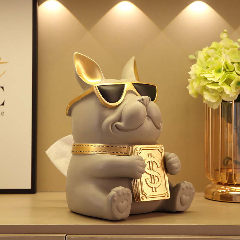 Caja de pañuelos decoración caja de almacenamiento de control remoto luz lujo de alta gama caja de pañuelos creativa sala de estar mesa de café caja de pañuelos multifuncional