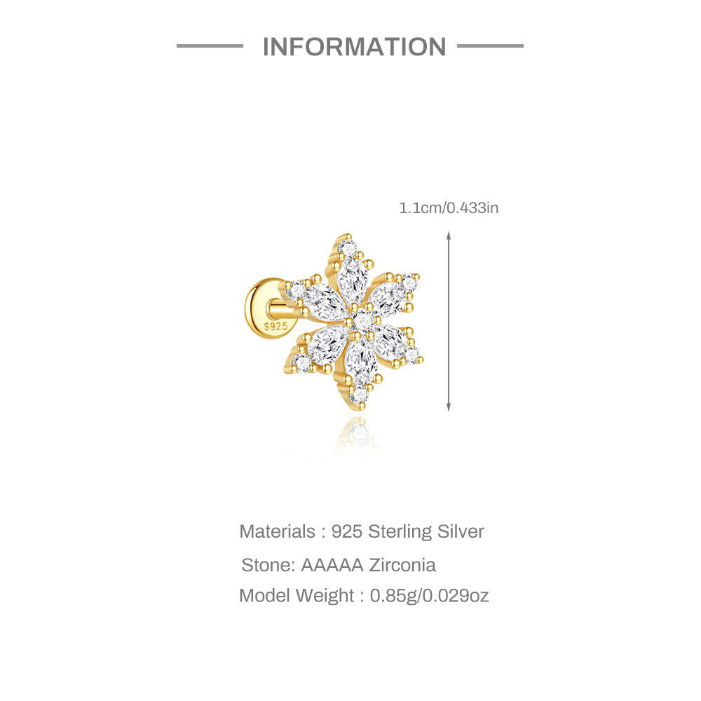 2g Weight Zircon Inlay Material Ear Studs Classification Ear Cartilage Rings & Studs Piercing Type 1 Piece Quantity Holiday, Daily Occasion 925 Sterling Silver Material Geometric Pattern All Seasons Season Unisex Gender Elegant, Simple Style Style 1 Piece Ear Cartilage Rings & Studs Elegant Simple Style Geometric 925 Sterling Silver Zircon Ear Cartilage Rings & Studs 5