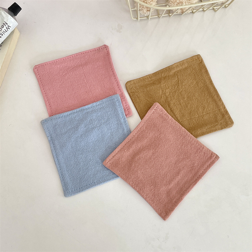 Bj250223 솔리드 컬러 코스터 커피 숍 주방 절연 코스터 거실 직물 분위기 티 컵 주전자 매트