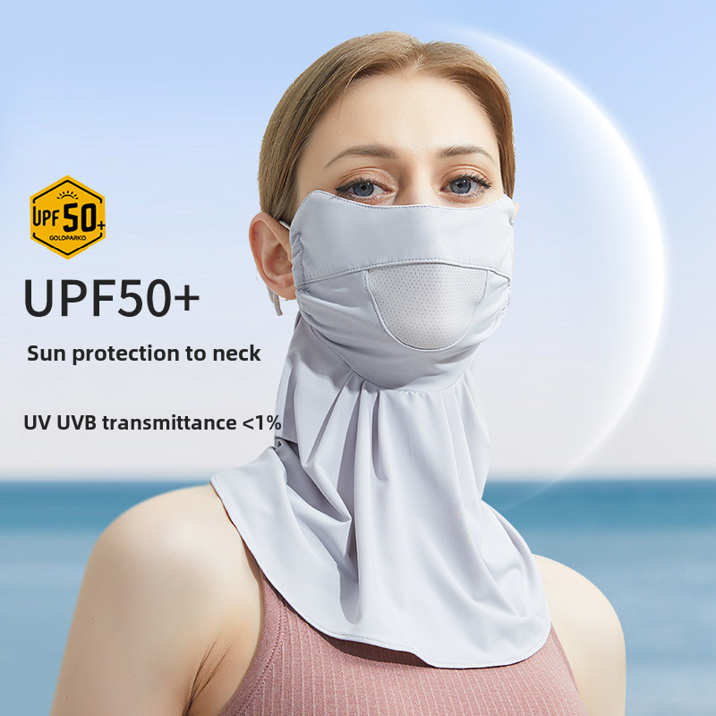 Outdoor Sun Protection Mask for Women Nylon Ice Silk Scarf Sun Protection Uv Upf50+ Cycling Sun Protection Mask Neck Protector