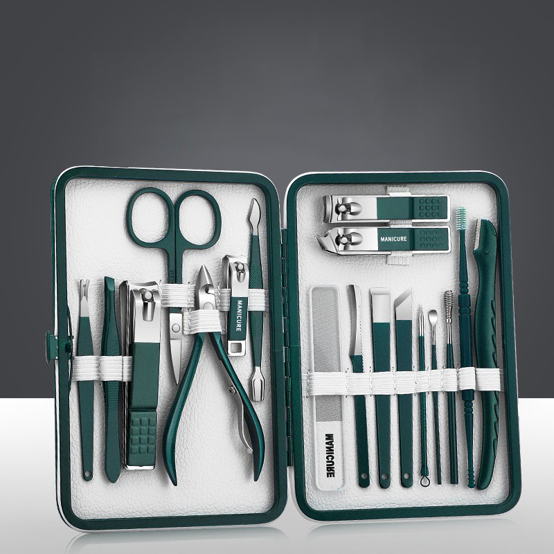 Nail cutter pedicure set tijeras de uñas portátiles regalos set pinzas de uñas pinzas de garganta herramientas para el hogar