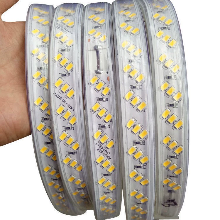Светодиодная лента 5730180 бусины наклонная трехрядная полоса 5050 инженерное украшение дома 2835 трехрядная полоса для выделения 220 В