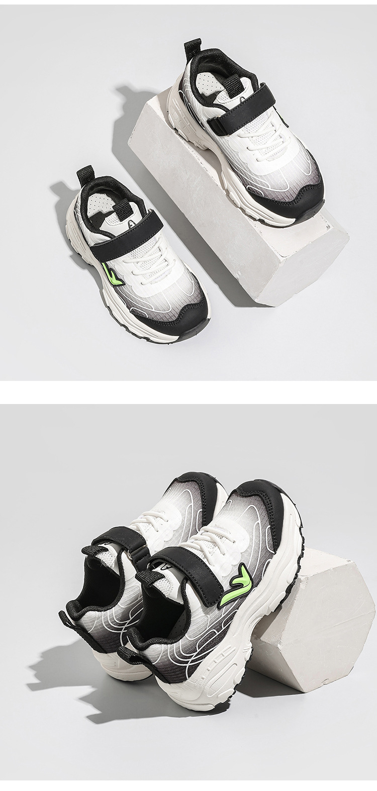 Primavera e autunno nuove scarpe da corsa casual con superficie in rete traspirante per bambini scarpe da papà per ragazze autunnali_voghion.com