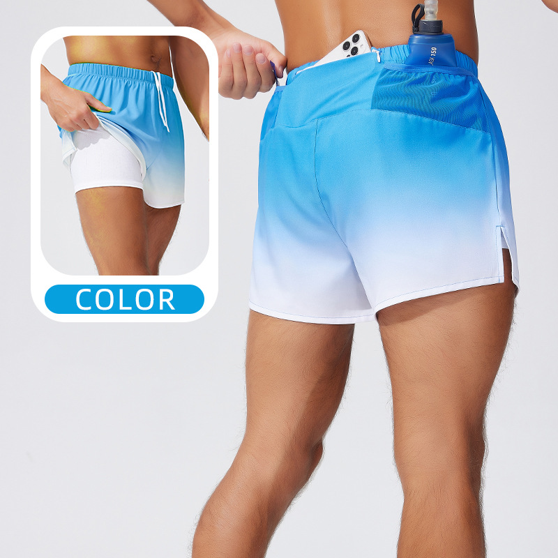 2026 pantalones cortos de doble capa para hombres y mujeres en verano transfronterizo pantalones cortos de baño relajados pantalones de playa para el ocio y los pantalones cortos de secado rápido