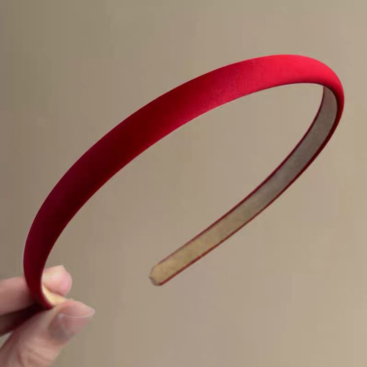 Thin antique red headband 1.5cm