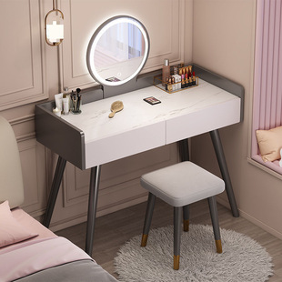 Dressing Table for Bedroom Simple Modern Small Dressing Table for Small Apartment Dressing Cabinet for Master Bedroom New Style Makeup Table Mirror for Girls