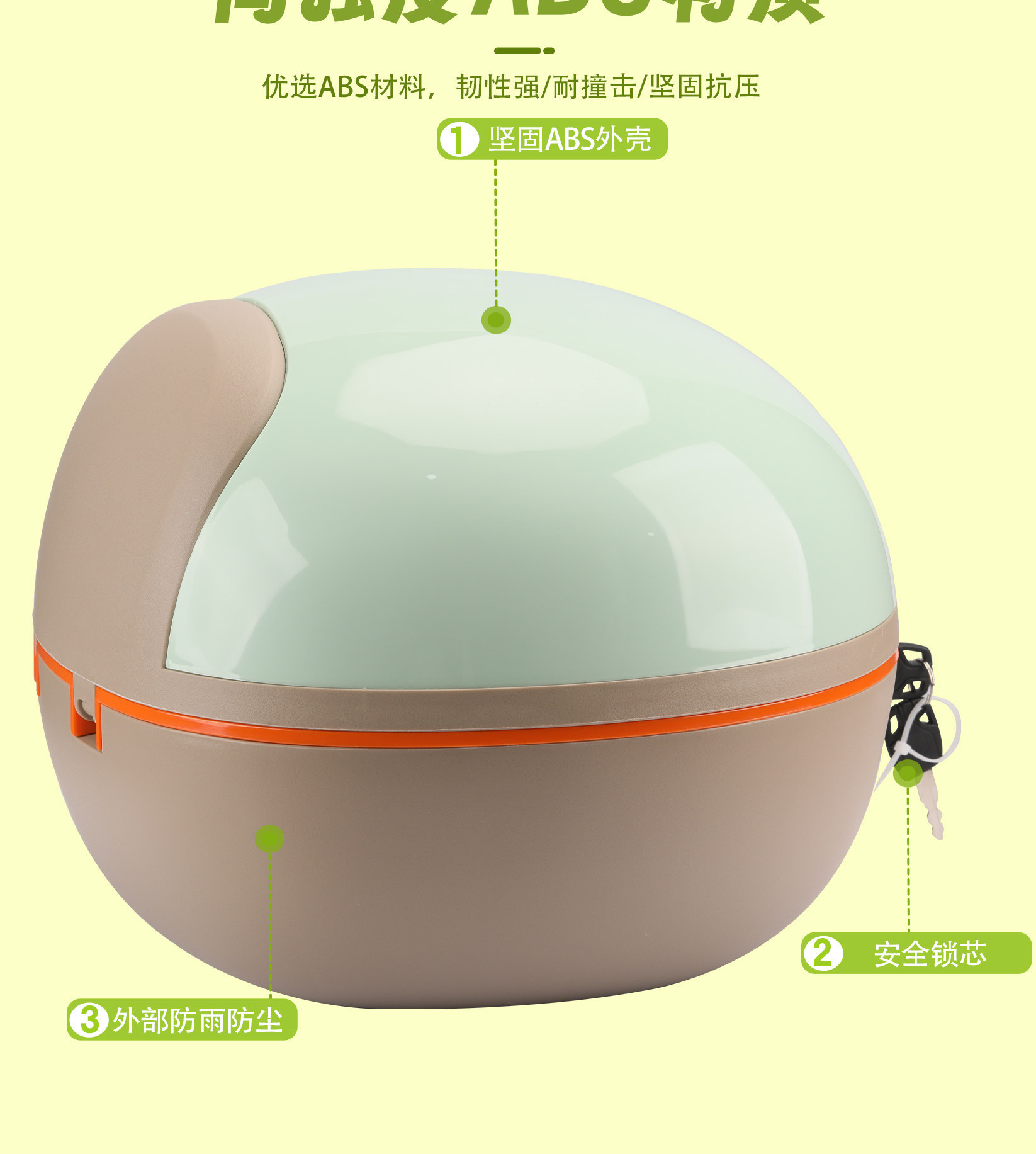 Electric Vehicle Trunk Storage Box Suitable for New National Standard Pudding Series Electric Bikes, Universal Storage Box Organizer