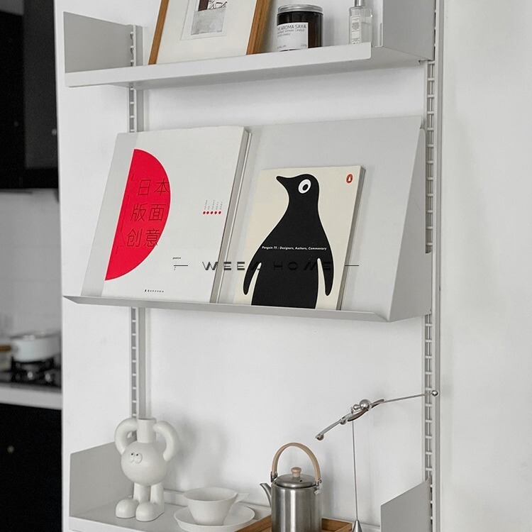 Invisible Simple Track Bookshelf Wall Hanging Rack Wall Partition Drawer Storage Cabinet Home Display Shelf