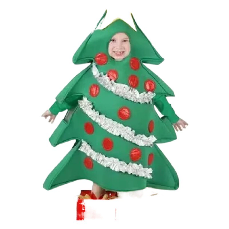 Новинка 2021 года, хит продаж, рождественские костюмы для выступлений на сцене, костюмы рождественской елки, куклы, включая чехлы для ног, косплей