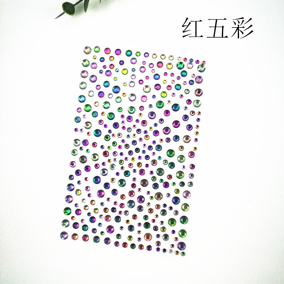 레드 다채로운 불꽃 드릴 (9.5*15cm)