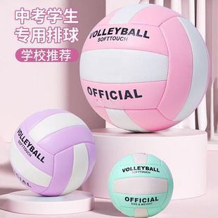 Volleyball No. 5 for Middle School Entrance Exam Students, Boys and Girls Indoor Training Competition Hard Volleyball, Children's Elementary School Soft Volleyball Machine-Sewn Wholesale