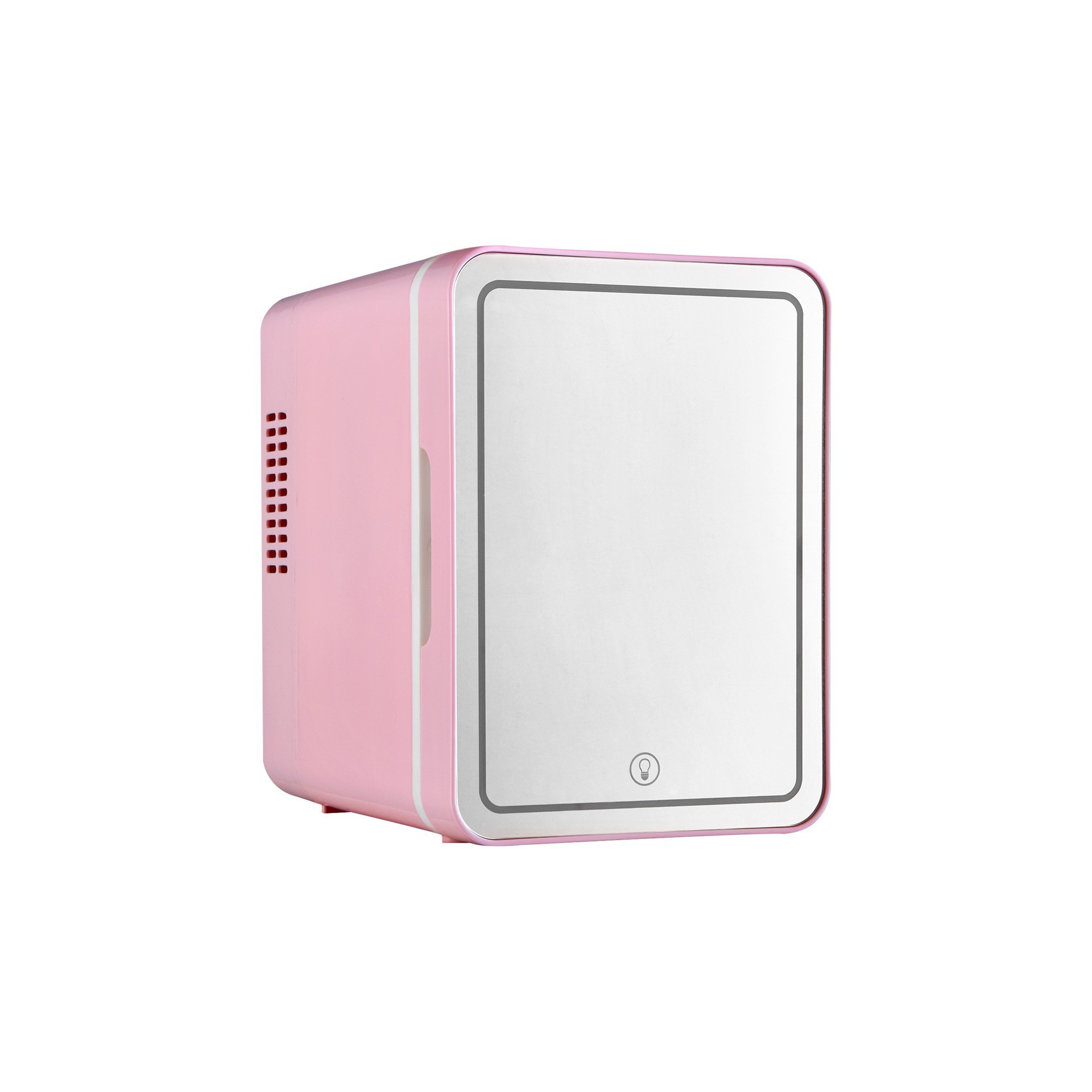 Refrigerador pequeño montado en automóviles para automóviles y hogares, mini máscara facial para productos de cuidado de la piel, caja de refrigeración, pequeño portátil y multifuncional, enfriamiento y calentamiento.
