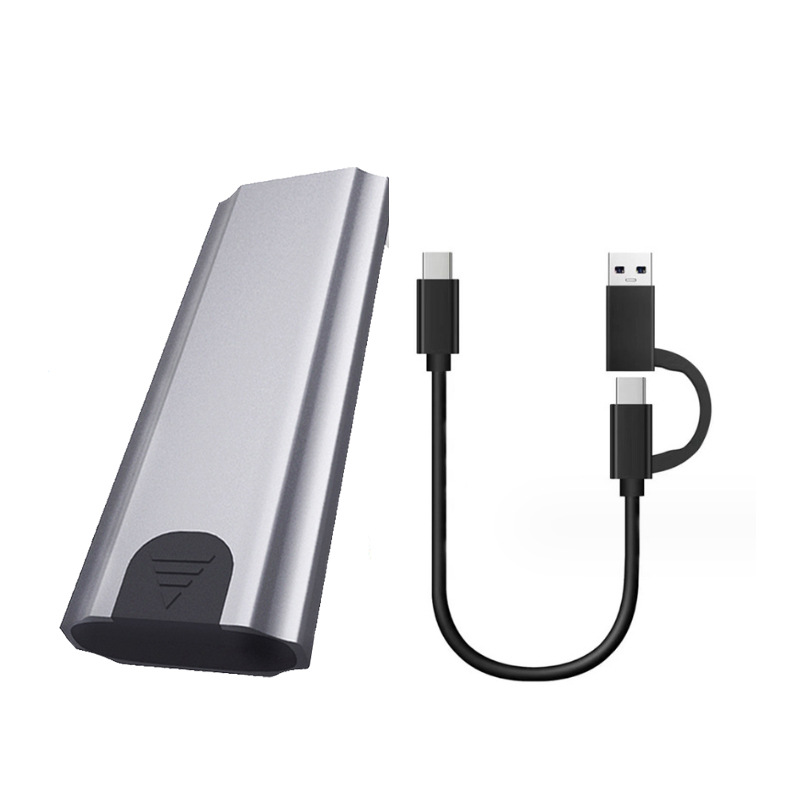 Caja de disco duro de estado sólido M.2 externa NVME/NGFF doble protocolo type-c3.2 portátil SSD caja de disco duro móvil