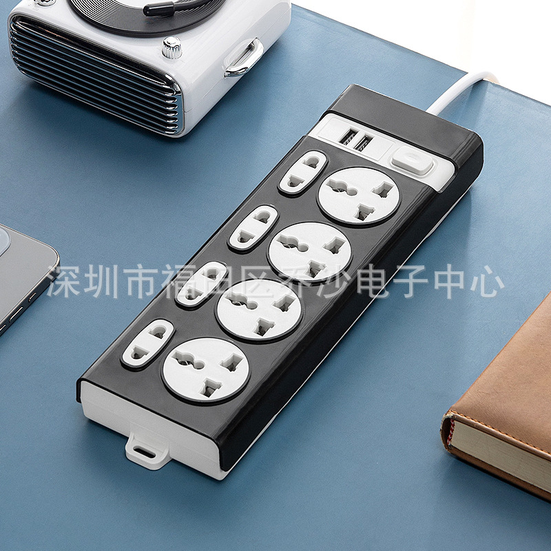 泰国越南菲律宾热销电源插板马来西亚墨西哥印尼多孔带线充电插座