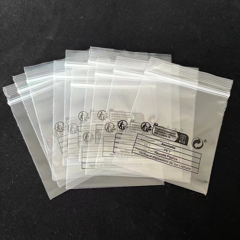 Spot Pe Transparent Temu Packaging Tiktok Seal Shein Warning Environmental Protection Label Ziplock Bag Product Bag Printing