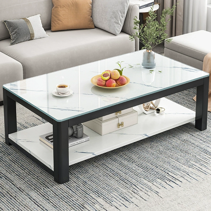 Журнальный Столик Гостиная Бытовой Простой Маленький Столик Маленький Журнальный Столик Простой Современный Маленькая Квартира Интернет Знаменитости Закаленное Стекло Журнальный Столик