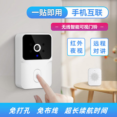 落書きスマートTuyaドアベル低消費電力無線テレビドアベルは携帯電話監視wifiドンドンセット