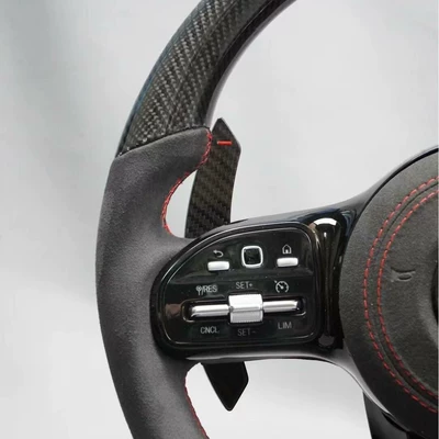 with an alcantara suede finish, designed for – Steering wheel