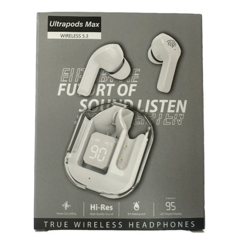 Bluetooth True Wireless Earbuds pro4, Extra-Long Stem, Charging Case, White Gift Box