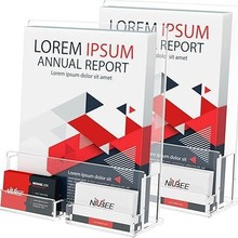 亚马逊热销亚克力传单展示架小册子支架名片架手册显示架工厂批发