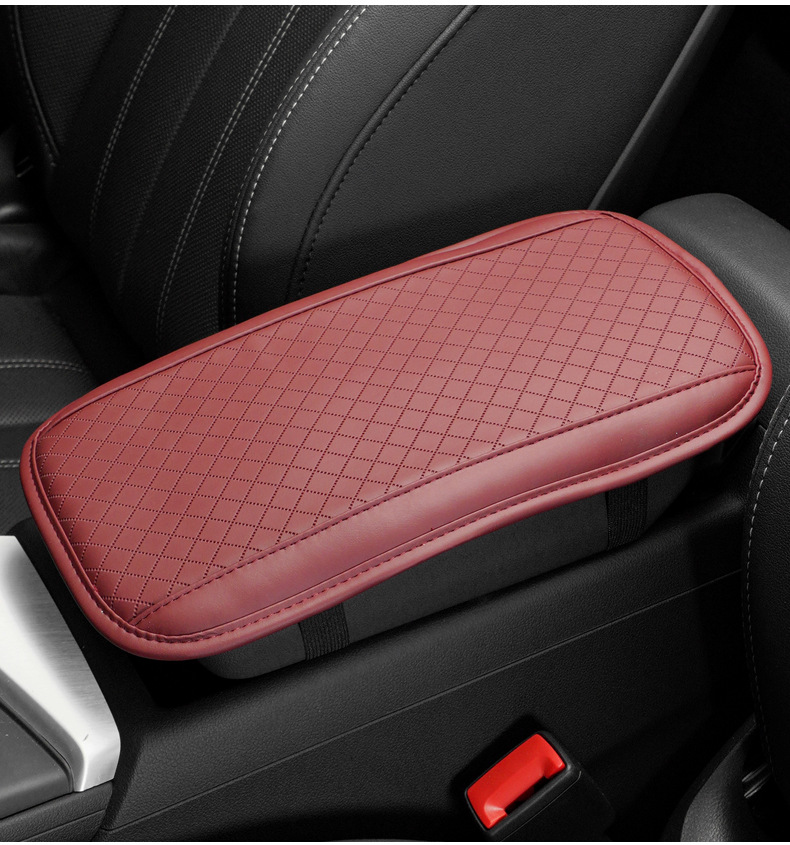 Cross-border car embossed armrest box cushion memory foam booster cushion universal car central armrest box pillow protective cover