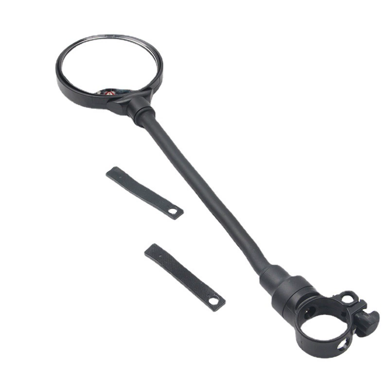 Bicycle Rearview Mirror, Retroreflective, Adjustable Arm, Universal Clamp — 37 cm