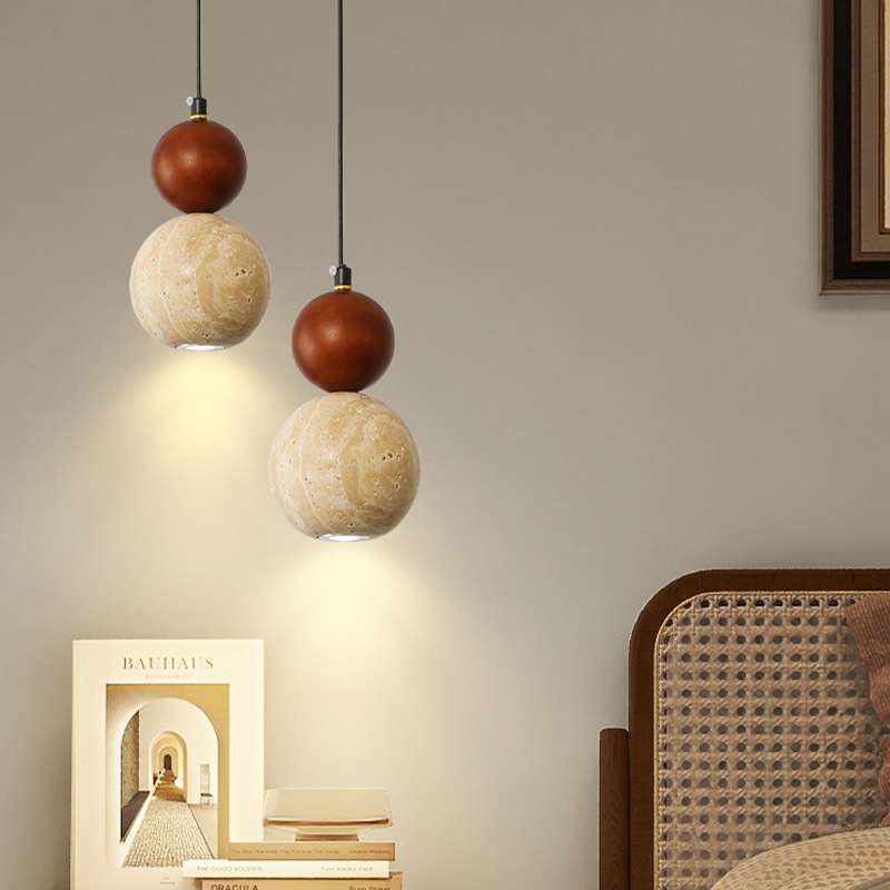 Cabecera de cama comedor dormitorio bar amarillo puerta de entrada piedra Bauhaus medieval americana candelabros retro casa diseñador colgante