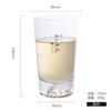 Home Drinking Water Cup Transparent Crystal Glass Creative Fuji Milk Milk Juice Cup Snow Mountain Tea Cup