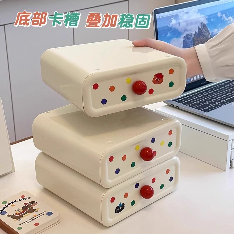ドーパミンデスクトップ引き出しボックス家庭用高価値化粧品引き出し収納ボックス学生寮収納ボックス|undefined