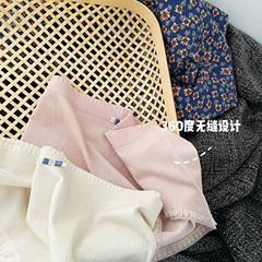 Bohemian style tassel dark pattern Japanese sweet seamless high elastic large size mid-waist hip simple girl underwear