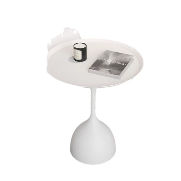 Mayorista transfronterizo venta caliente pequeña casa de hierro forjado borde pequeño mesas de té modernas simplificadas redondas inswind