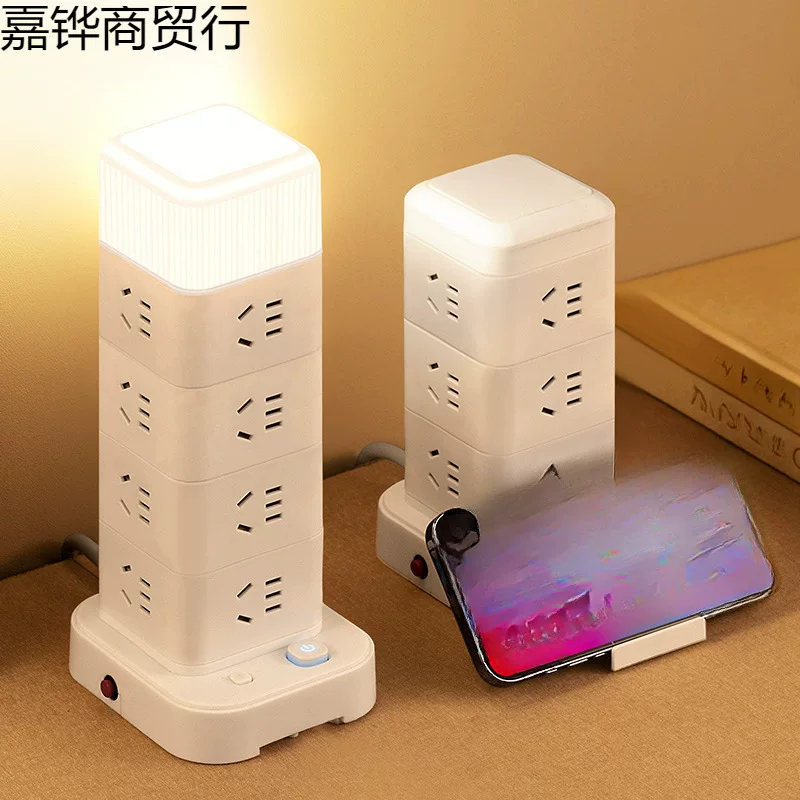 Plug -in multi -plug -in three -dimensional household multi -functional porous wiring
