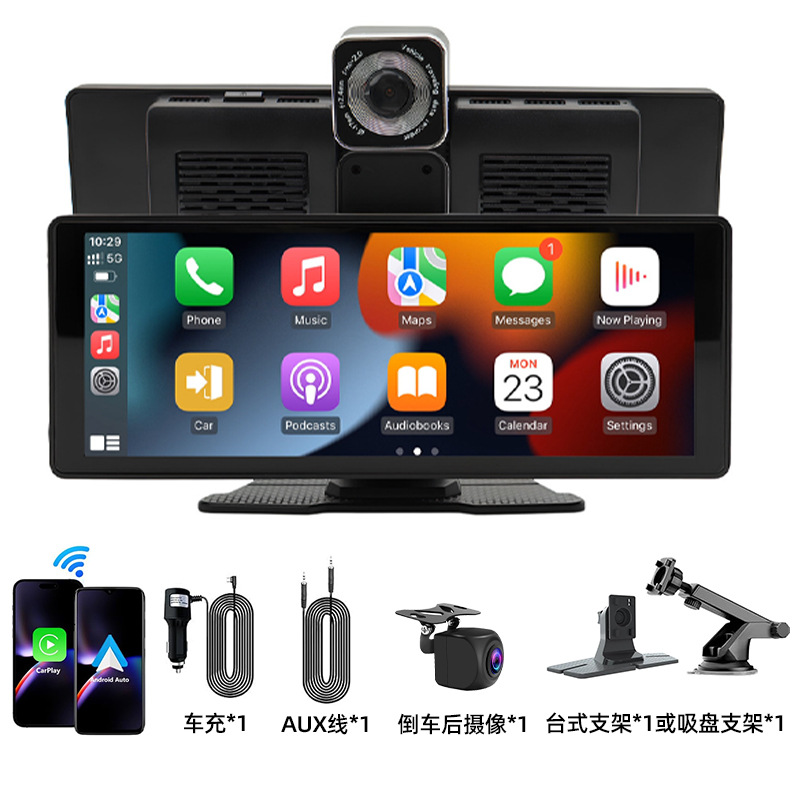 Screen projection + 4k front 1080p rear recorder