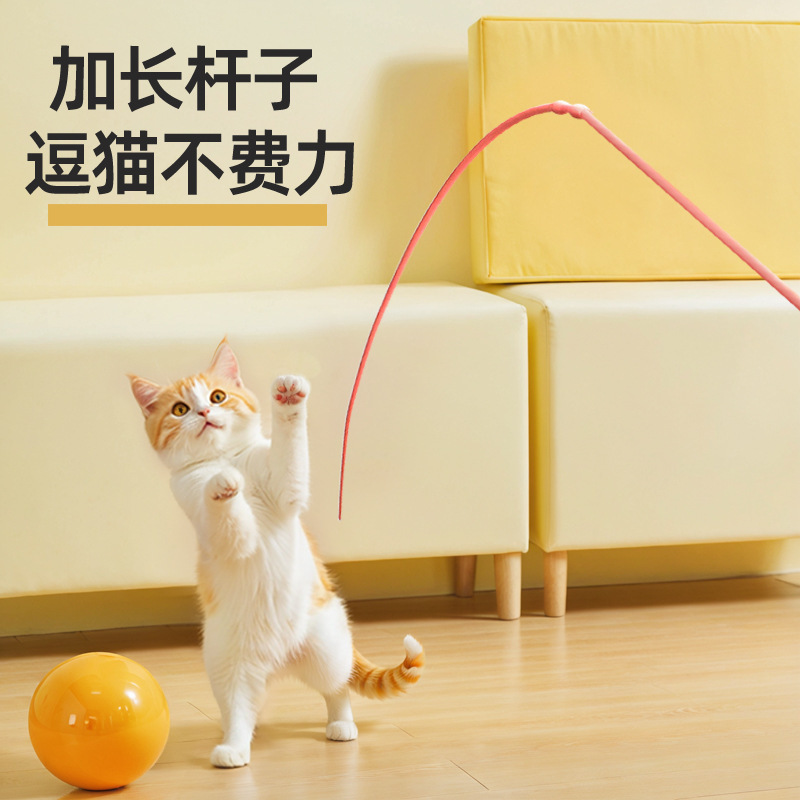 Cat Fun Stick Silicone Mouse Tail Simulation Cat Toy Long Rod Cat Consuming Physical Strength Self-Hei Pet Supplies Cat Fun Stick Silicone Mouse Tail Simulation Cat Toy Long Rod Cat Consuming Physical Strength Self-Hei Pet Supplies