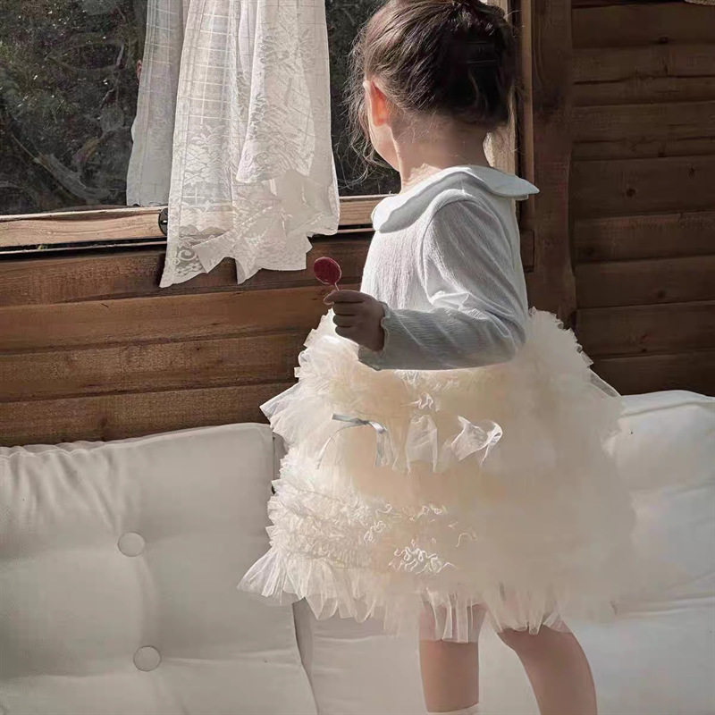 Niña princesa primavera y otoño mangas largas nuevos vestidos bebés niños 2025 vestidos de estilo fragante pastel vestido de moda