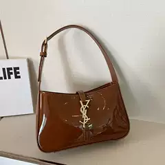 New 2025 Cross-border High-Gloss Underarm Bag, Sleek Textured Crossbody & Shoulder Bag, Stylish Women's Handbag