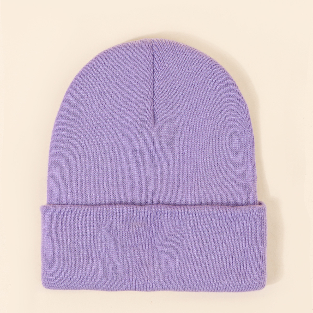 Letter Pattern Winter, Autumn Season Unisex Basic Letter Embroidery Eaveless Wool Cap