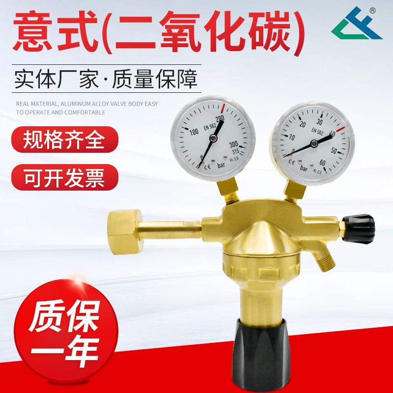 意式❨二氧化碳❩ C02-01B工业减压器  CO2 气体减压器  厂家