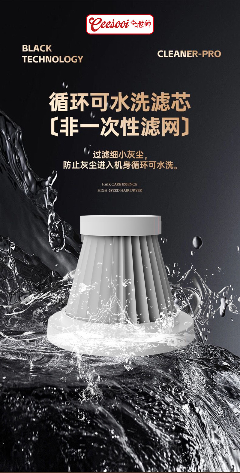 Shishuai Wireless Car Vacuum Cleaner, Super Strong Suction, Handheld, Small, High Suction, Dual-use for Car Interior, Suction and Blowing