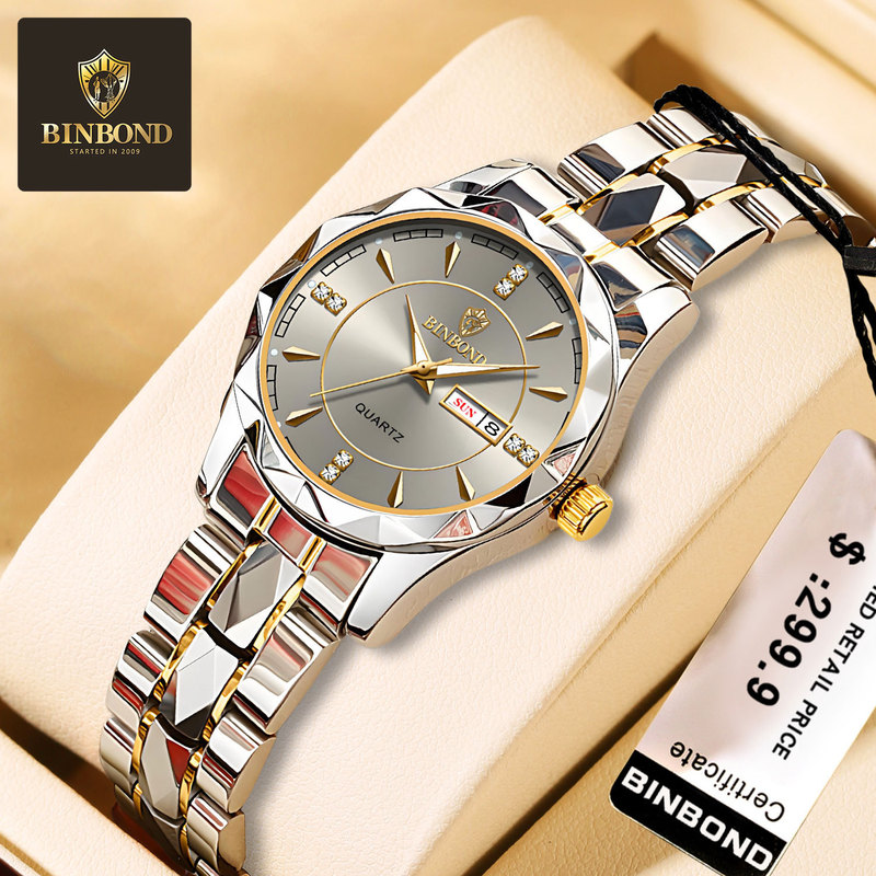 2023 New Trendy Business Style Women's Watch, Fashionable Waterproof Luminous Luxury Watch, Women's Watch, Cross-Border Tiktok Hot Item