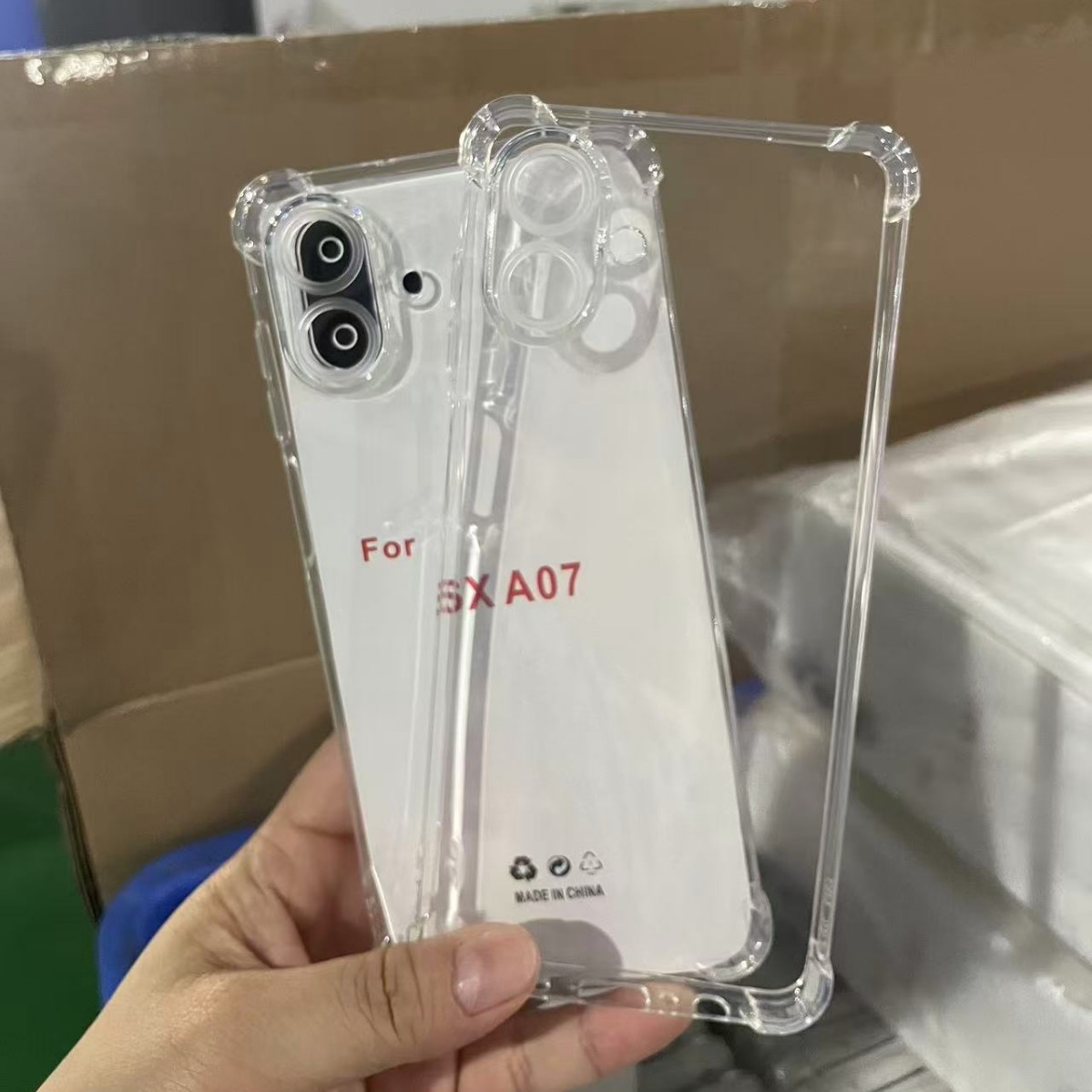 1.5防摔四代TPU手机壳适用三星A07/S25EDGE/M16F38四角透明保护套