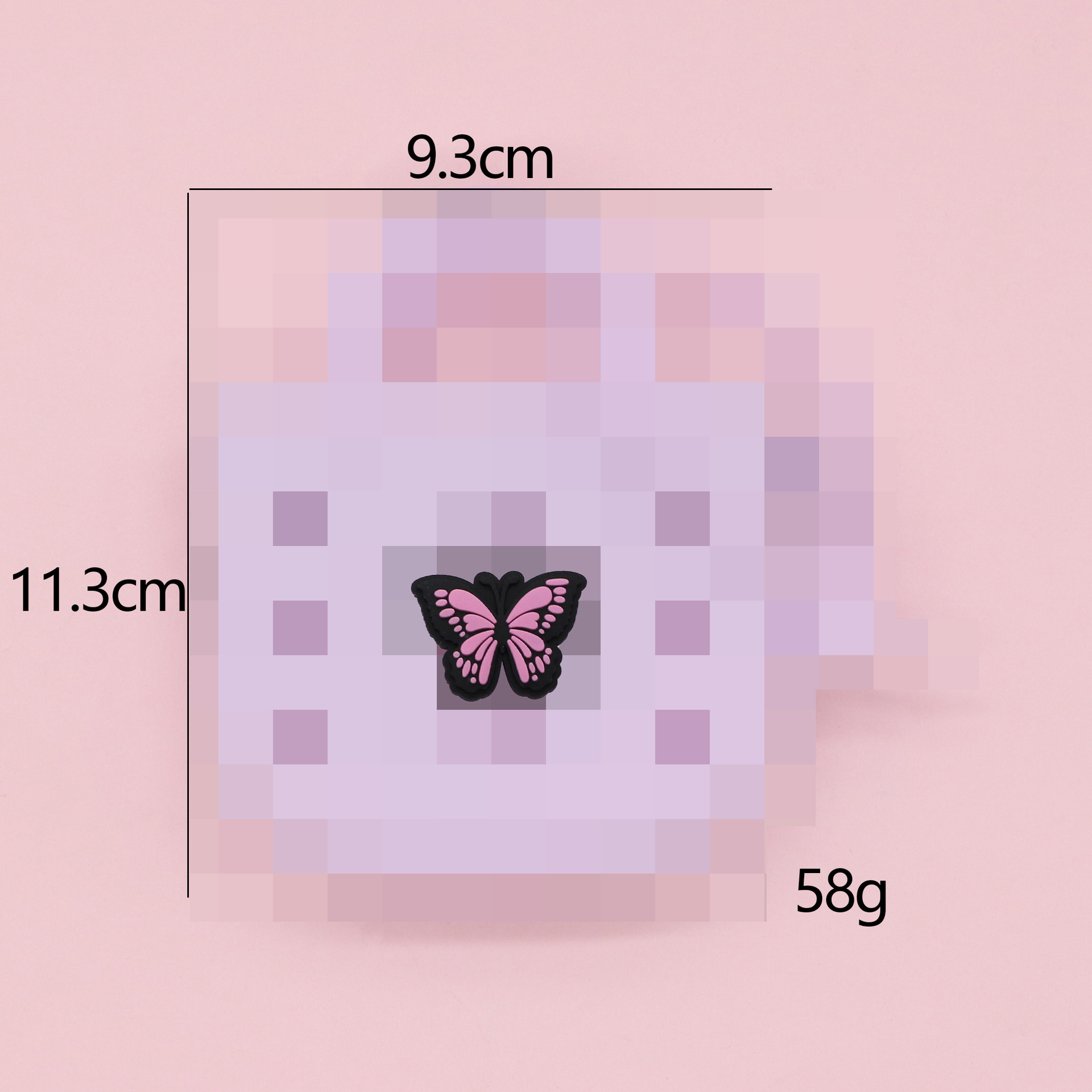 보라색 나비 가방