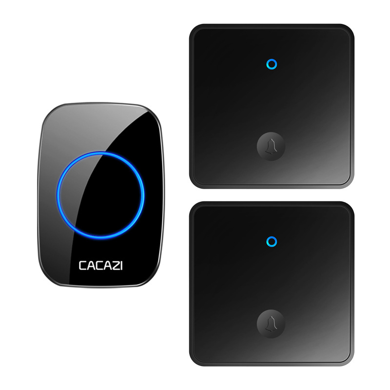 大板86型门铃无线家用智能自发电超远距离不用电池防水老人呼叫器