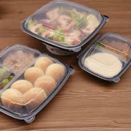 PP食品级塑料材质打包餐盒外送保温外卖环保材质便当早餐