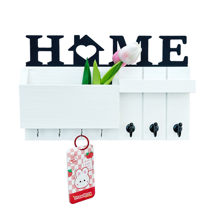 Amazon sala de estar colgante de madera pared colgante de pared estante de almacenamiento colgante de llaves de puerta de entrada marco de madera