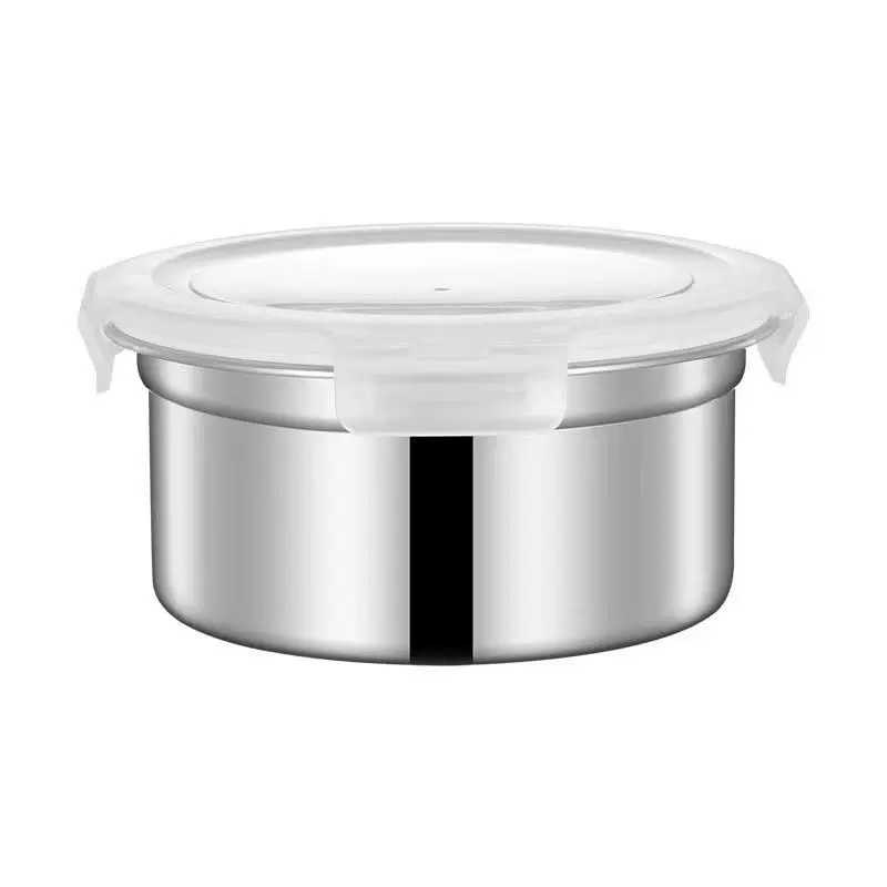 Производители нержавеющая сталь 304 коробка для хранения свежести Герметичная крышка набор из трех предметов герметичная миска для хранения свежести круглая миска для хранения подарки