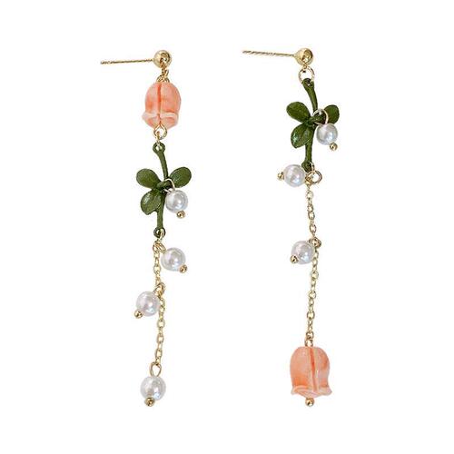 s925 silver needle long tassel earrings for women  new trendy Korean Dongdaemun design internet celebrity versatile earrings