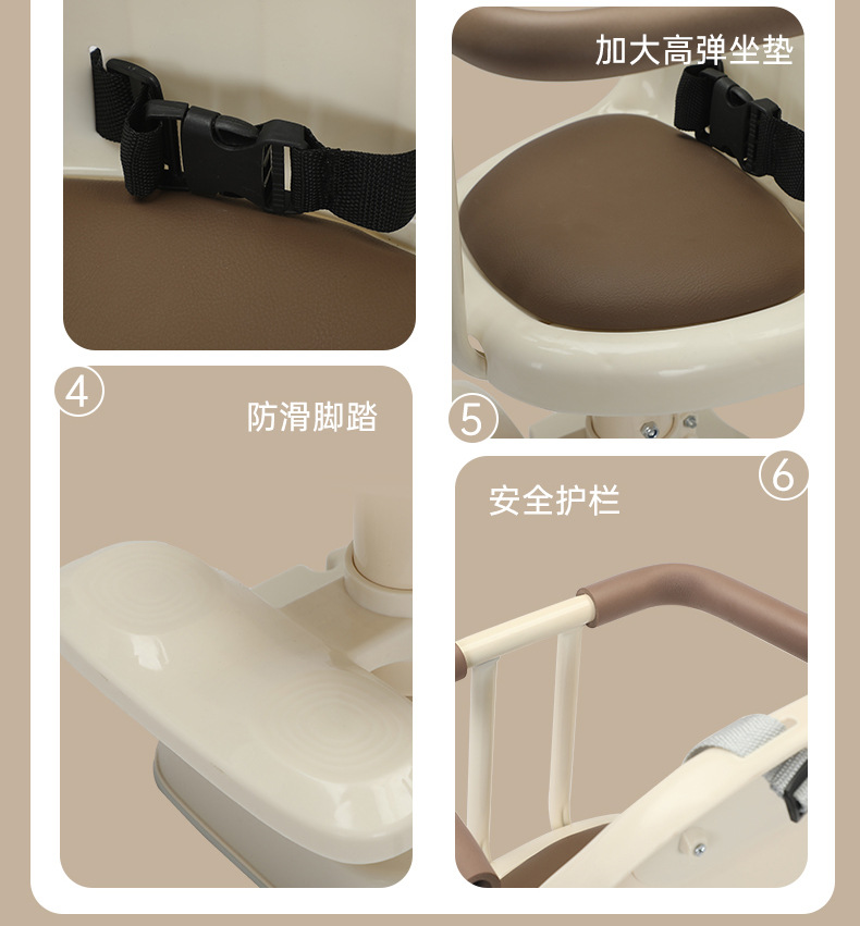 Brand new front child seat baby scooter battery car children's chair safety baby rotating lifting shock absorption cotton