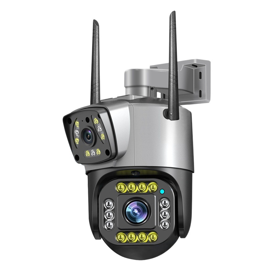 V380 de doble pantalla al aire libre impermeable HD visión nocturna monitor inalámbrico WiFi remoto 4G cámara de vigilancia