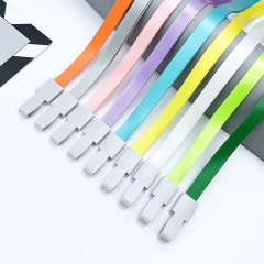 One-piece 1.0 cm hanging rope name badge ID card work badge pendant exhibition factory wholesale long rope